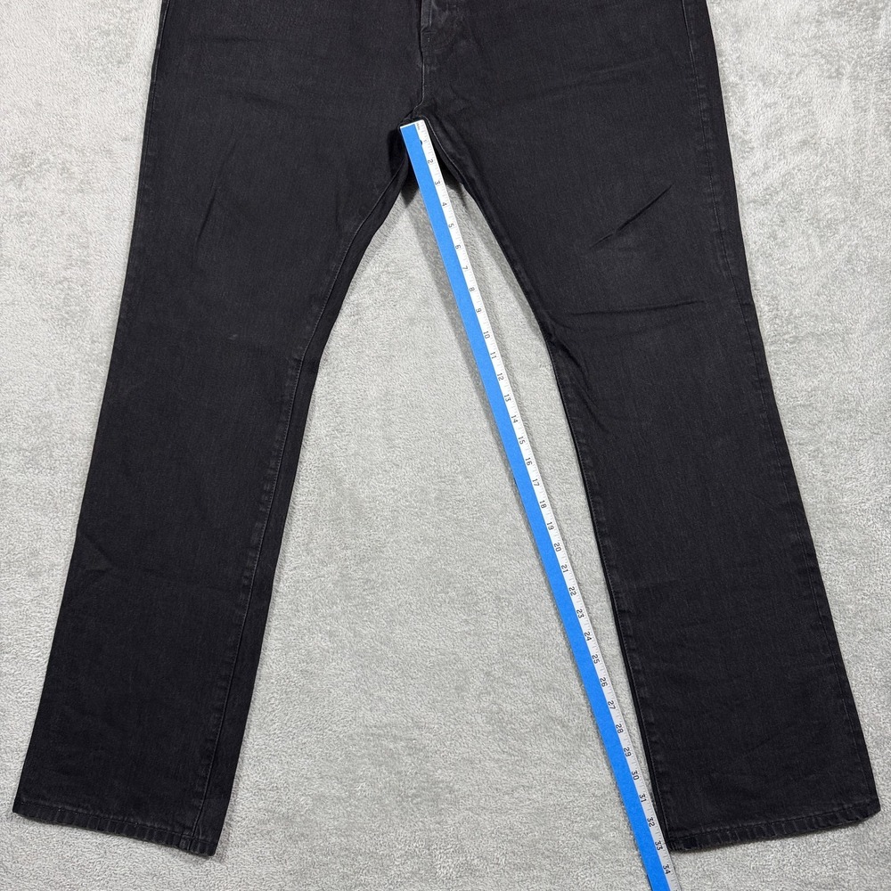 Cult Of Individuality Jeans Mens 40x33 Black Rebel Straight Selvedge Denim - Picture 14 of 16